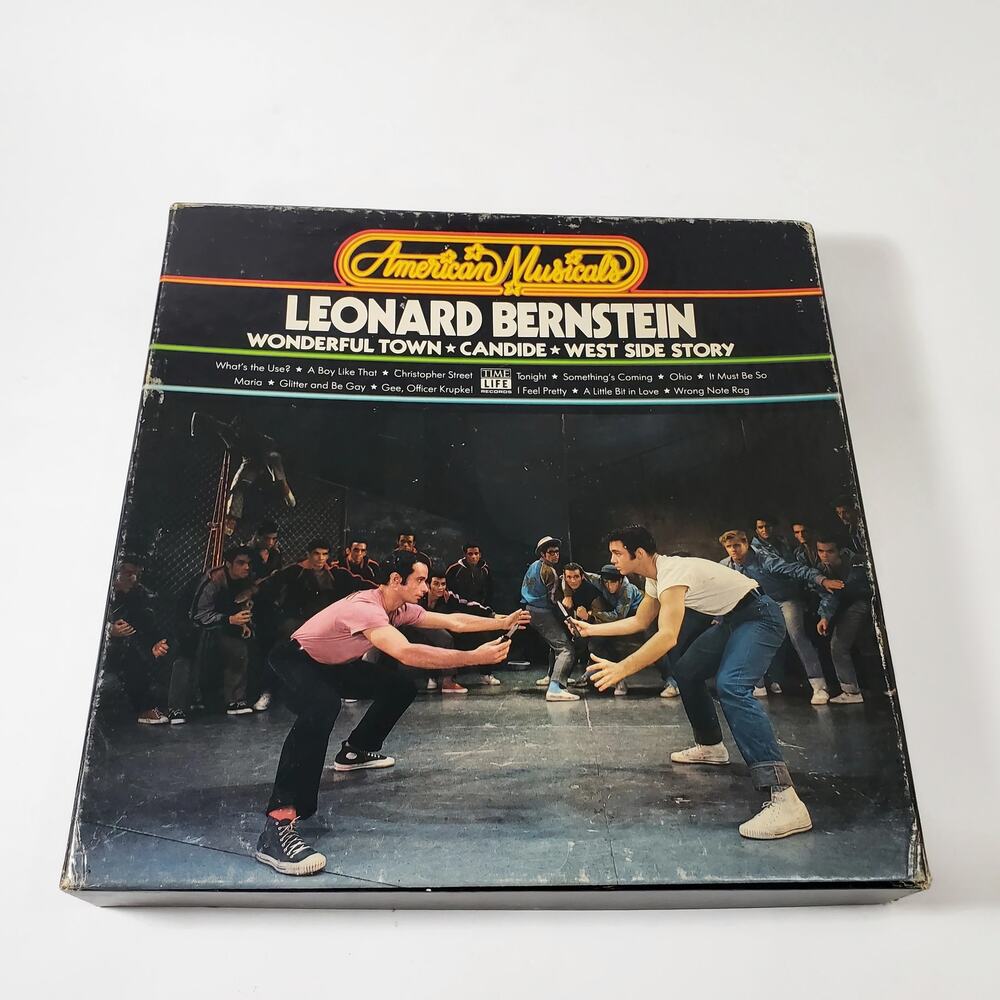 Leonard Bernstein American Musicals Candide West Side Storey 3 Cassette Box Set